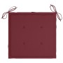 Gartenstühle 8 Stück Teakholz mit roten Kissen von , Gartenstühle - Ref: Foro24-3072898, Preis: 657,74 €, Rabatt: %