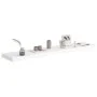 Floating wall shelves 2 pcs MDF white 120x23.5x3.8 cm by vidaXL, Shelves and shelves - Ref: Foro24-323821, Price: 53,75 €, Di...