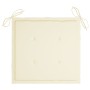 Garden chairs 8 units teak wood with cream-colored cushions by , Garden chairs - Ref: Foro24-3072891, Price: 618,73 €, Discou...