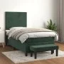 Boxspringbett mit dunkelgrünem Samtmatratze 90x200 cm. von , Betten und Lattenroste - Ref: Foro24-3137704, Preis: 383,75 €, R...