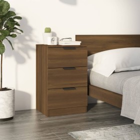 Bedside table in brown oak color, 40x36x65 cm by , Nightstands - Ref: Foro24-817055, Price: 68,45 €, Discount: %