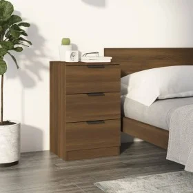 Bedside table in brown oak color, 40x36x65 cm by , Nightstands - Ref: Foro24-817055, Price: 67,02 €, Discount: %