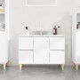 Waschbeckenunterschrank aus weißem Sperrholz 80x33x60 cm von , Badezimmerwaschtische - Ref: Foro24-821268, Preis: 85,55 €, Ra...