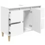 Waschbeckenunterschrank aus weißem Sperrholz 80x33x60 cm von , Badezimmerwaschtische - Ref: Foro24-821268, Preis: 81,76 €, Ra...