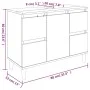 Waschbeckenunterschrank aus weißem Sperrholz 80x33x60 cm von , Badezimmerwaschtische - Ref: Foro24-821268, Preis: 81,76 €, Ra...