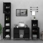 Armario para lavabo madera contrachapada negro 80x33x60 cm de , Tocadores de baño - Ref: Foro24-821277, Precio: 76,51 €, Desc...