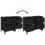 Armario para lavabo madera contrachapada negro 80x33x60 cm de , Tocadores de baño - Ref: Foro24-821277, Precio: 76,51 €, Desc...