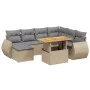 Juego de sofás de jardín con cojines beige 8 pzas ratán PE by , Garden sets - Ref: Foro24-3272312, Price: 555,77 €, Discount: %