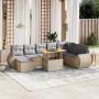 Set de sofás de jardín 9 pzas con cojines ratán sintético beige by , Garden sets - Ref: Foro24-3272333, Price: 568,30 €, Disc...