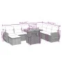 Set de sofás de jardín 9 pzas con cojines ratán sintético beige by , Garden sets - Ref: Foro24-3272333, Price: 607,64 €, Disc...