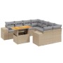 Set de sofás de jardín 9 pzas con cojines ratán sintético beige by , Garden sets - Ref: Foro24-3272564, Price: 584,14 €, Disc...
