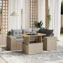 Juego de sofás jardín con cojines 5 pzas ratán sintético beige by , Garden sets - Ref: Foro24-3272620, Price: 396,18 €, Disco...