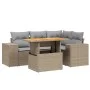 Juego de sofás jardín con cojines 5 pzas ratán sintético beige by , Garden sets - Ref: Foro24-3272620, Price: 396,18 €, Disco...