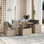Juego de sofás jardín con cojines 6 pzas ratán sintético beige by , Garden sets - Ref: Foro24-3272641, Price: 439,96 €, Disco...