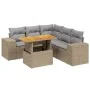 Juego de sofás jardín con cojines 6 pzas ratán sintético beige de , Conjuntos de jardín - Ref: Foro24-3272634, Precio: 442,26...