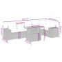 Set of 7-piece garden sofas and beige synthetic rattan cushions by , Garden sets - Ref: Foro24-3272648, Price: 493,15 €, Disc...