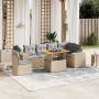 Set sofás de jardín 7 piezas y cojines ratán sintético beige by , Garden sets - Ref: Foro24-3272662, Price: 492,26 €, Discoun...