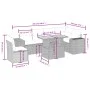 Set sofás de jardín 7 piezas y cojines ratán sintético beige by , Garden sets - Ref: Foro24-3272662, Price: 500,96 €, Discoun...