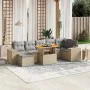 Set Gartensofas mit beigen Kissen 8 Stück PE Rattan von , Gartensets - Ref: Foro24-3272746, Preis: 543,70 €, Rabatt: %