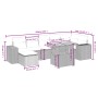 Set Gartensofas mit beigen Kissen 8 Stück PE Rattan von , Gartensets - Ref: Foro24-3272746, Preis: 534,44 €, Rabatt: %