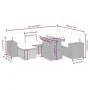 Gartensofagarnitur mit beigen Kissen, 8-teilig, aus PE-Rattan. von , Gartensets - Ref: Foro24-3272752, Preis: 575,73 €, Rabat...