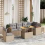 Set sofás de jardín 7 piezas y cojines ratán sintético beige by , Garden sets - Ref: Foro24-3273103, Price: 473,73 €, Discoun...