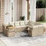 Juego de sofás jardín con cojines beige 10 pzas ratán sintético by , Garden sets - Ref: Foro24-3271919, Price: 711,41 €, Disc...