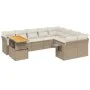 Juego de sofás jardín con cojines beige 10 pzas ratán sintético by , Garden sets - Ref: Foro24-3271919, Price: 711,41 €, Disc...
