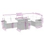 Gartensofagarnitur 7-teilig mit Kissen aus synthetischem Rattan in Beige. von , Gartensets - Ref: Foro24-3271766, Preis: 469,...