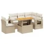 Juego de sofás jardín con cojines 6 pzas ratán sintético beige by , Garden sets - Ref: Foro24-3271758, Price: 475,52 €, Disco...