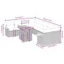 Gartensofa-Set, 9-teilig, mit Kissen, aus synthetischem Rattan in Beige. von , Gartensets - Ref: Foro24-3273446, Preis: 606,5...