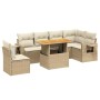 Set sofás de jardín 7 piezas y cojines ratán sintético beige by , Garden sets - Ref: Foro24-3271779, Price: 491,01 €, Discoun...