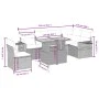 Set sofás de jardín 7 piezas y cojines ratán sintético beige by , Garden sets - Ref: Foro24-3271779, Price: 519,61 €, Discoun...