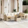 Juego de sofás de jardín con cojines beige 8 pzas ratán PE de , Conjuntos de jardín - Ref: Foro24-3273431, Precio: 646,65 €, ...