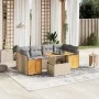Set sofás de jardín 7 piezas y cojines ratán sintético beige by , Garden sets - Ref: Foro24-3273859, Price: 495,77 €, Discoun...