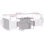 Gartensofagarnitur 7-teilig mit Kissen aus synthetischem Rattan in Beige. von , Gartensets - Ref: Foro24-3273859, Preis: 497,...