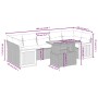 Juego de sofás de jardín con cojines beige 8 pzas ratán PE by , Garden sets - Ref: Foro24-3273873, Price: 552,09 €, Discount: %