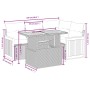 Gartensofa-Set mit 5-teiligen Kissen aus synthetischem Rattan in Beige. von , Gartensets - Ref: Foro24-3273943, Preis: 360,40...