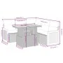 Garden sofa set with 6-piece synthetic rattan beige cushions by , Garden sets - Ref: Foro24-3273957, Price: 434,57 €, Discoun...