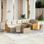 Juego de sofás de jardín con cojines beige 8 pzas ratán PE by , Garden sets - Ref: Foro24-3274068, Price: 555,87 €, Discount: %