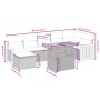 Juego de sofás de jardín con cojines beige 8 pzas ratán PE by , Garden sets - Ref: Foro24-3274068, Price: 512,41 €, Discount: %
