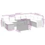 Garden sofa set 9 pieces with beige synthetic rattan cushions by , Garden sets - Ref: Foro24-3274096, Price: 633,86 €, Discou...