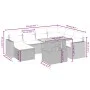Juego de sofás de jardín con cojines beige 8 pzas ratán PE by , Garden sets - Ref: Foro24-3275607, Price: 531,44 €, Discount: %