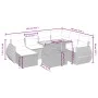 Juego de sofás de jardín con cojines beige 8 pzas ratán PE by , Garden sets - Ref: Foro24-3275831, Price: 561,50 €, Discount: %