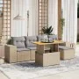 Juego de sofás jardín con cojines 6 pzas ratán sintético beige by , Garden sets - Ref: Foro24-3275922, Price: 420,41 €, Disco...