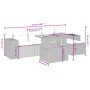 Gartensofa-Set mit 6-teiligen Kissen aus synthetischem Rattan in Beige. von , Gartensets - Ref: Foro24-3275922, Preis: 408,15...