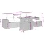 Gartensofa-Set mit 6-teiligen Kissen aus synthetischem Rattan in Beige. von , Gartensets - Ref: Foro24-3275922, Preis: 420,41...
