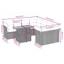 Set de sofás de jardín 9 pzas con cojines ratán sintético beige by , Garden sets - Ref: Foro24-3270722, Price: 624,76 €, Disc...