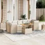 Juego de sofás de jardín con cojines beige 8 pzas ratán PE by , Garden sets - Ref: Foro24-3270701, Price: 592,88 €, Discount: %