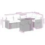 Gartensofa-Set mit 6-teiligen Kissen aus synthetischem Rattan in Beige. von , Gartensets - Ref: Foro24-3273508, Preis: 510,62...